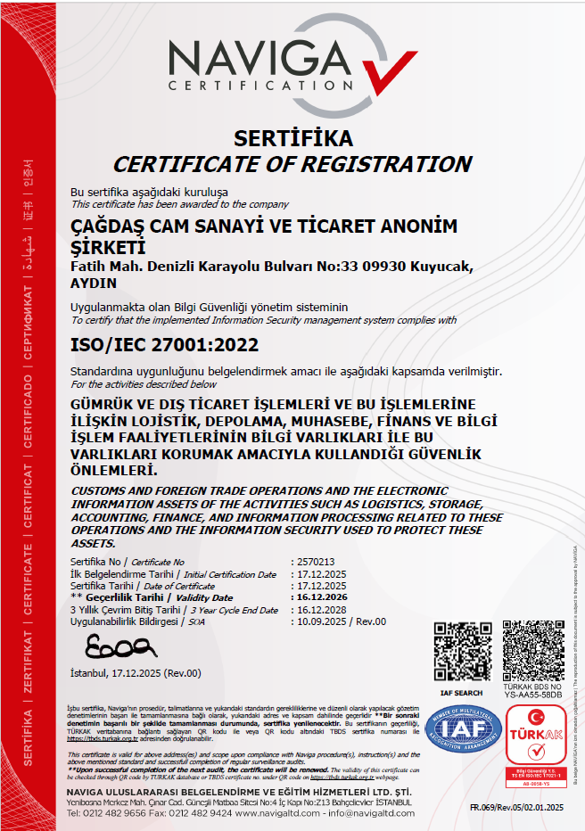 Çağdaş Cam Sanayi | Değerlerimiz