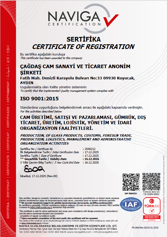 Çağdaş Cam Sanayi | Değerlerimiz